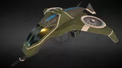 Sci-fi military aircraft