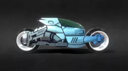 Sci-fi motorcycle from 32 Secs game