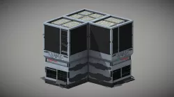 Sci-Fi Server Room AAA: Server (broken)