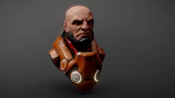 Sci Fi Soldier Bust