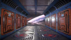 Sci Fi Spacestation Corridor