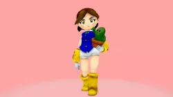 Shadeless lowpoly character