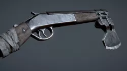 Shotgun Axe Post Apocalyptic Game Ready Asset