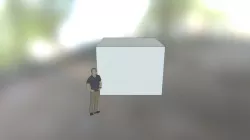 simple cube from sketch