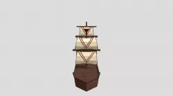 Simple Low Poly Boat