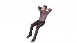 Sitting Fan Man