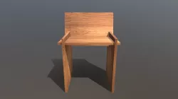 slab chair wood