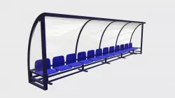 Soccer reserve bench