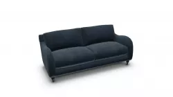 Sofia 3 Seater Sofa, Plush Indigo Velvet