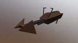 Star Wars Speeder Bike Lowpoly