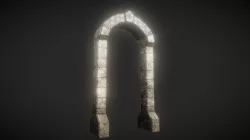 Stone Archway - Game asset