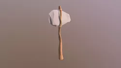 Stone axe first try