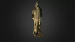 Stone Blue Boy statue