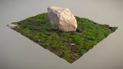 Stone On Moss - Photogrammetry workflow test