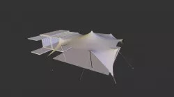 Stretch Tent with Container.3DS