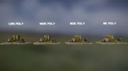 Stump_04 - Detail/Poly Comparison