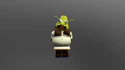 stupid looking shrek waving