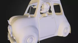 Stylized Car and Character