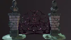 Stylized Gothic Gate Model