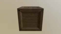 Stylized low-poly crate