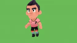 Stylized Soccer Player