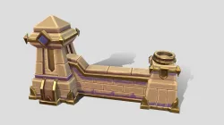 Stylized Temple Wall