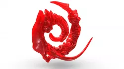 Swarm Pendant - Nautilus Red