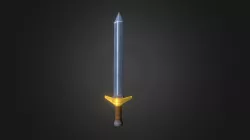 Sword Mech LowPoly Handpainted