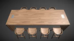 table with chair