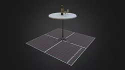 Table with wine