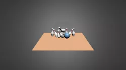 Ten Pin Bowling Scene