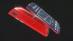 Tesla Model P phone concept (dark background)