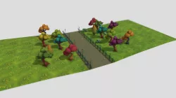 Textures park low poly