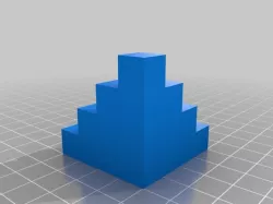 10mm Calibration Cube Steps without bridges