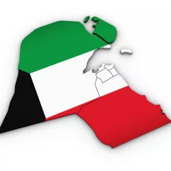  3d Political Map of Kuwait  3D model