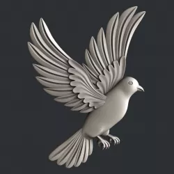 3d STL models for CNC router Dove 3D model