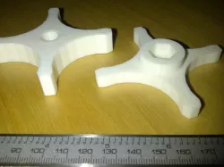 4-Star Knob for M8 Hex Nut fixed for print
