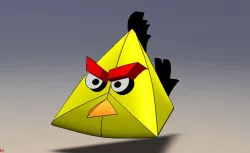 Angry Bird in soild works