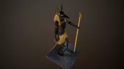Anubis statue 3D model