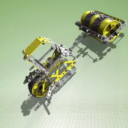 Assembly meccano road roller!