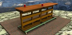 Backyard Pallet Bar Table