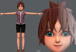 Base GirlV04 Clothing V01 3D model
