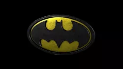 Batman Logo  Low-poly  3D model
