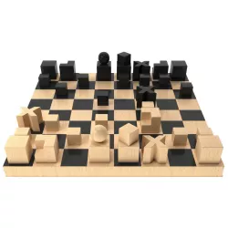 Bauhaus Chess Set by Josef Hartwig 3D model