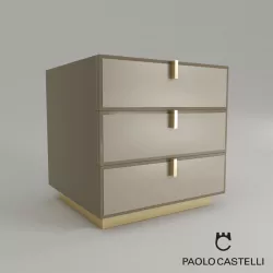 Bedside table of drawers 3 Fine Collection from Paolo Castelli 3D model
