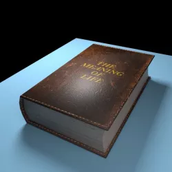 Book  closed and opened Low-poly  3D model