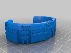 Castle Bracelet With Initials (LJY)