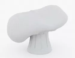 Chef Toque Hat Low-poly  3D model