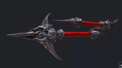 Classic Whip Vampire Killer Low-poly  3D model