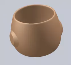 Cofee cup handle-less